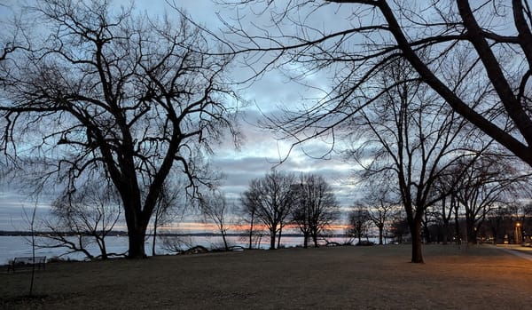 Sunset at Yahara Place Park in Madison a few days ago.